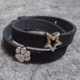 Pfoten Schmuck Leder